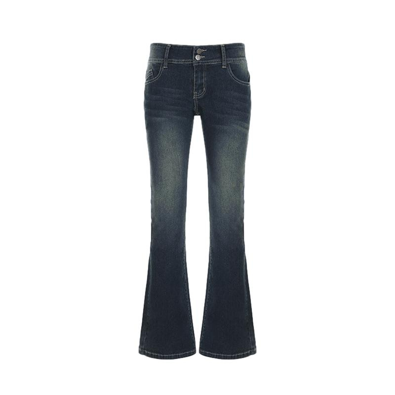 double - low rise jeans