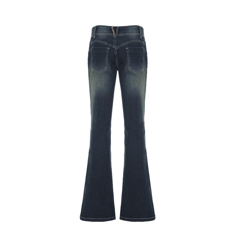 double - low rise jeans