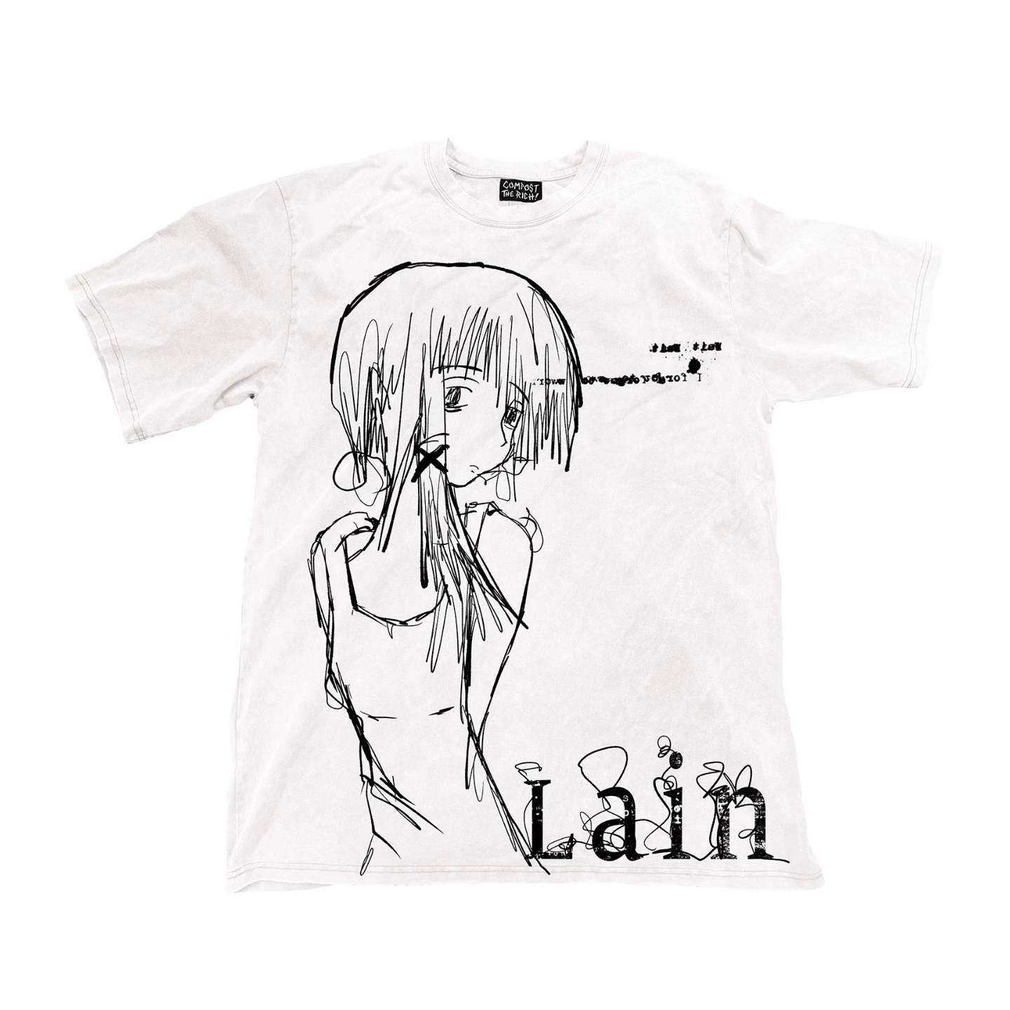 lain - oversized tee
