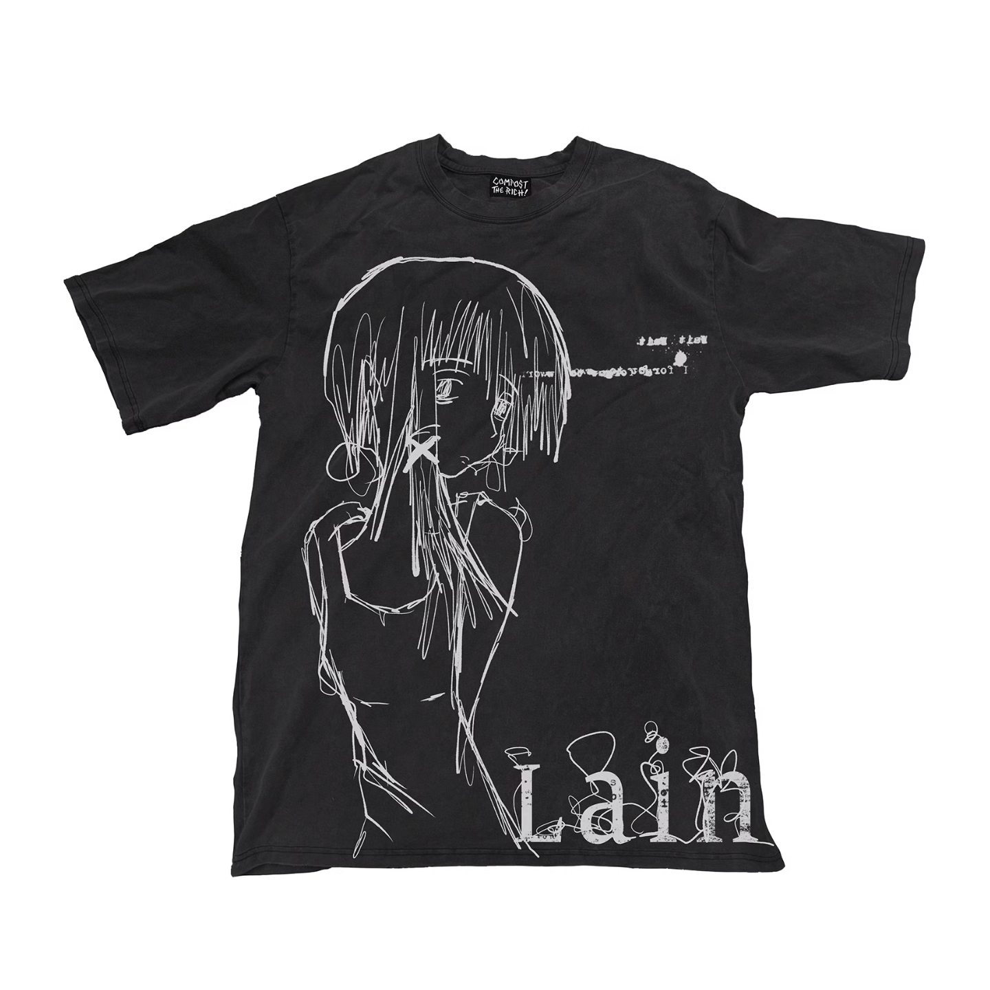 lain - oversized tee