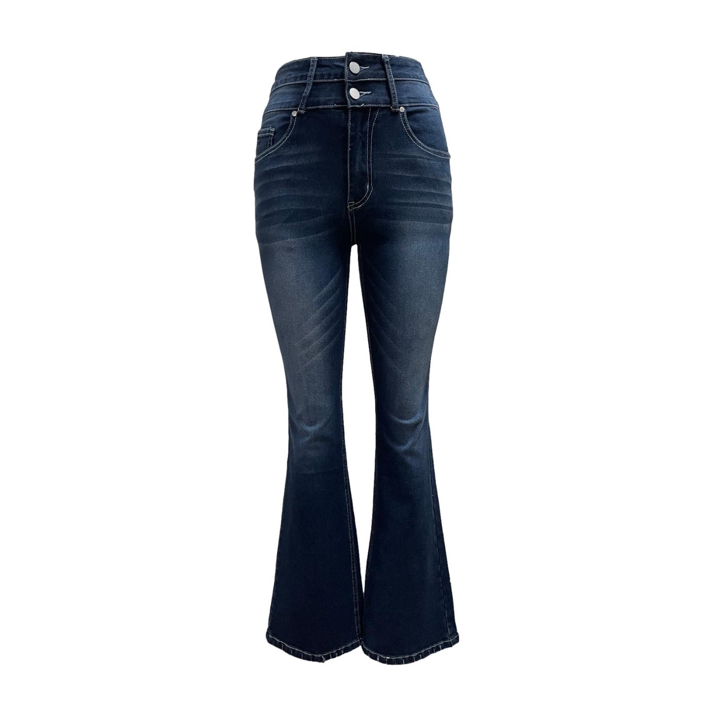 leaves - bootcut mid rise jeans