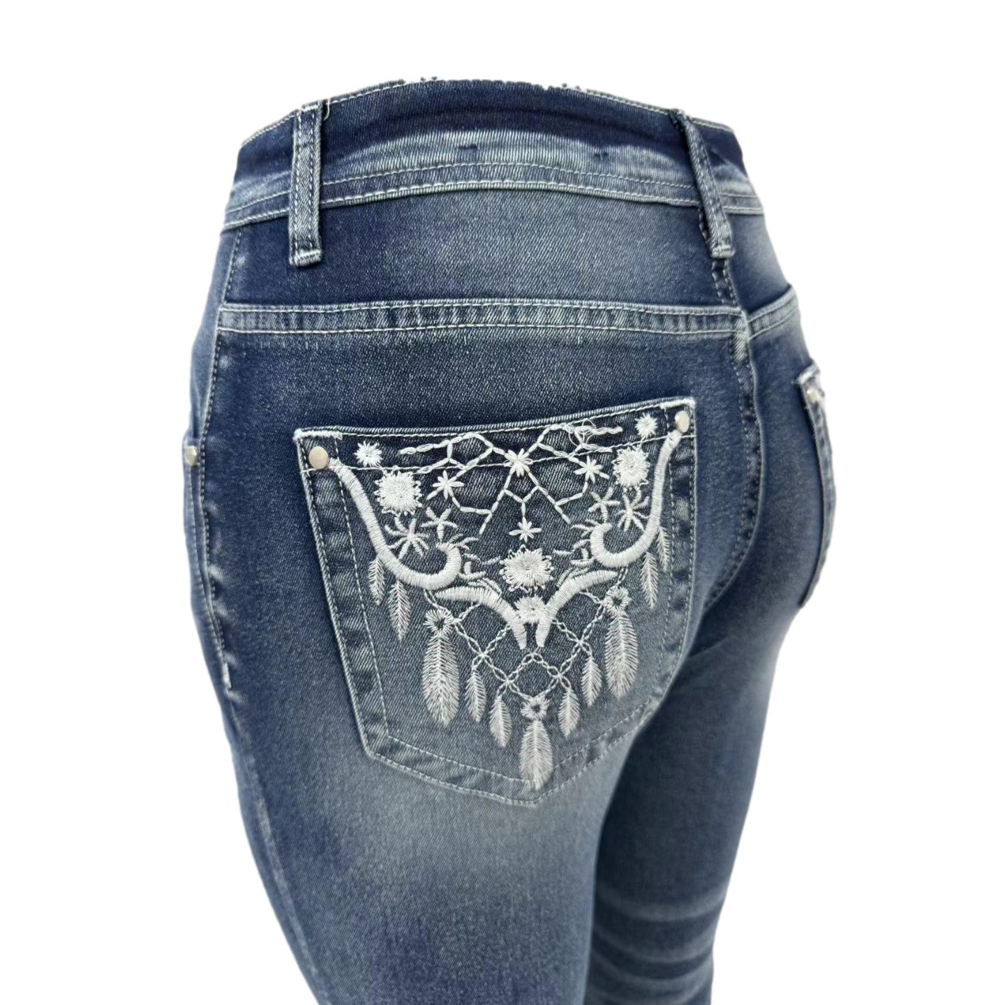 autumn - bootcut low rise jeans