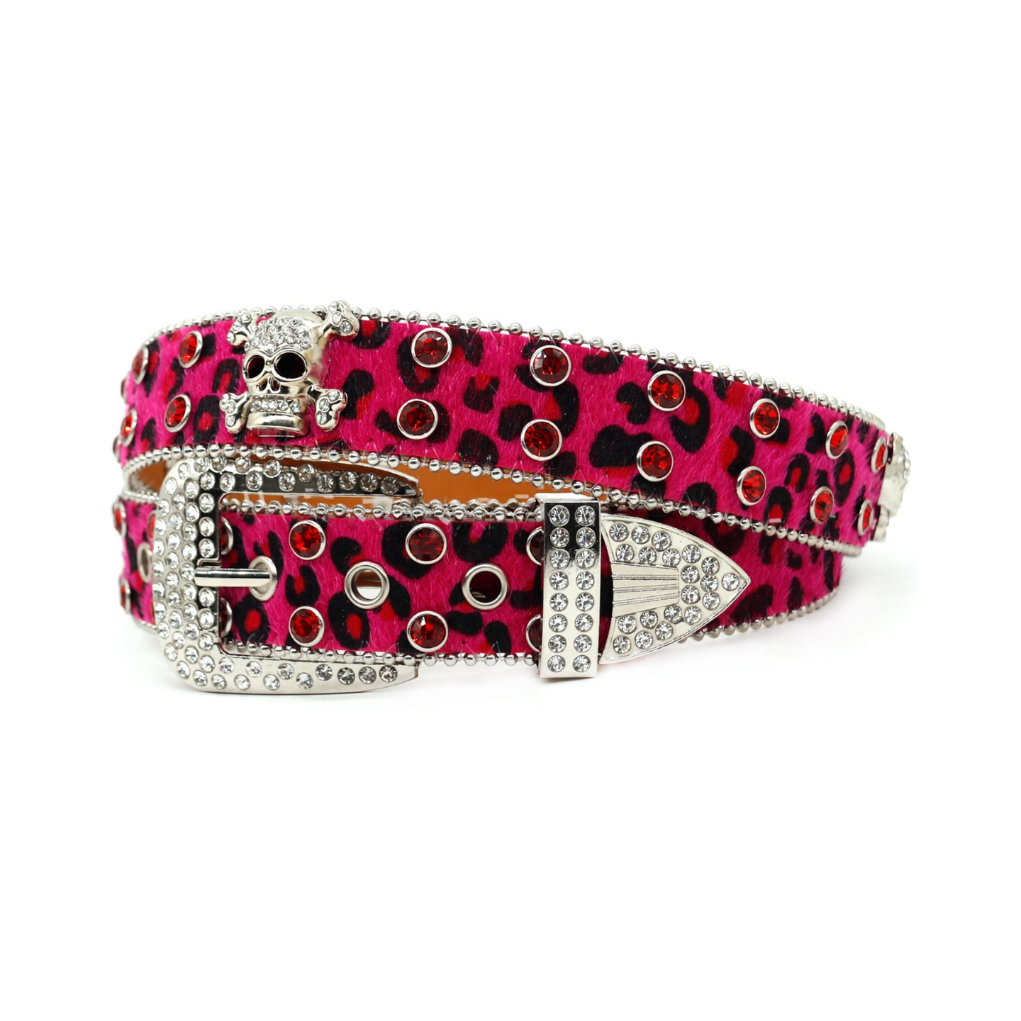 skull rhinestone - belt