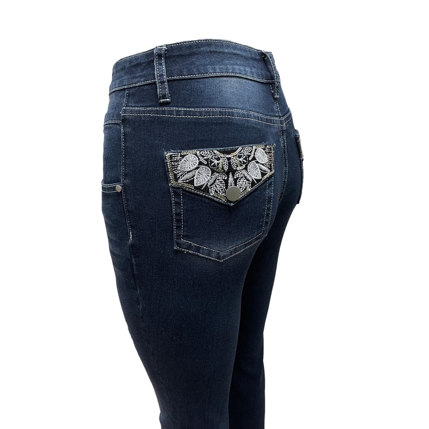 leaves - bootcut mid rise jeans