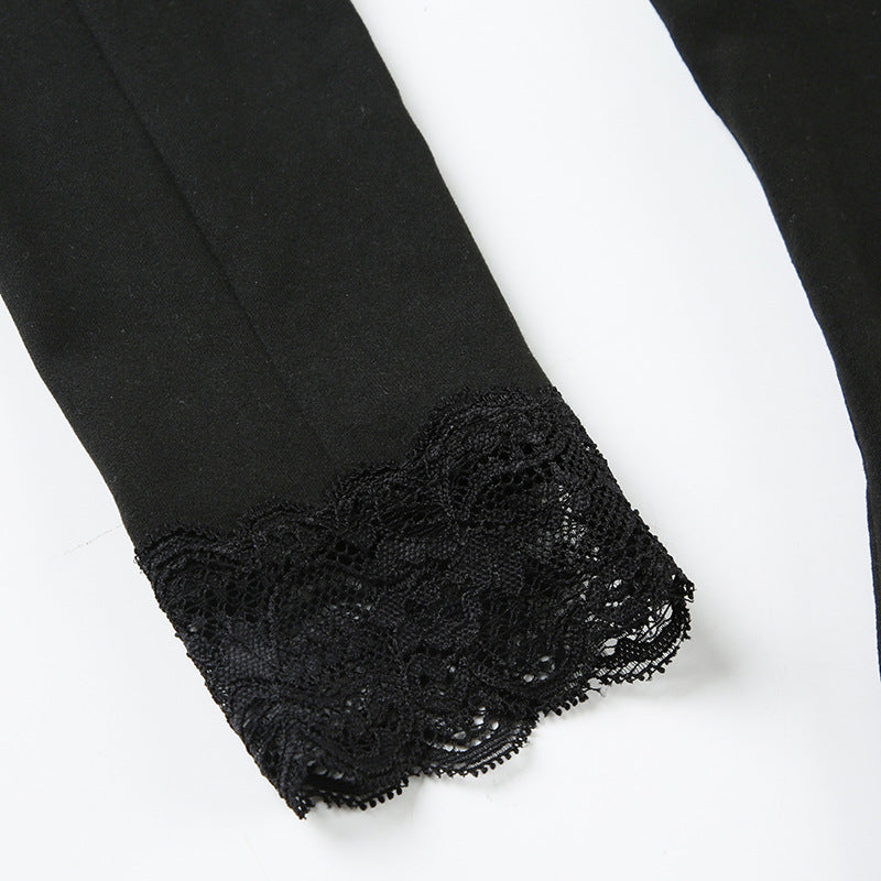 black lace - slim fitted