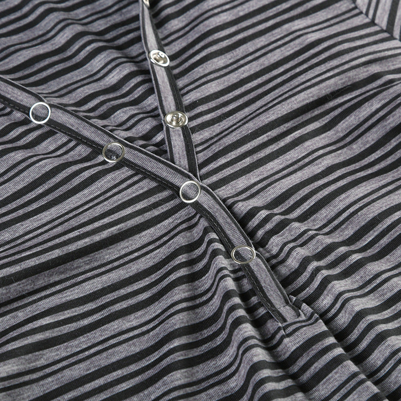 button striped - slim fitted