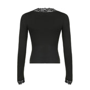 black lace - slim fitted