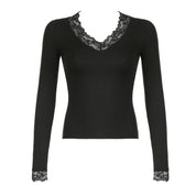 black lace - slim fitted