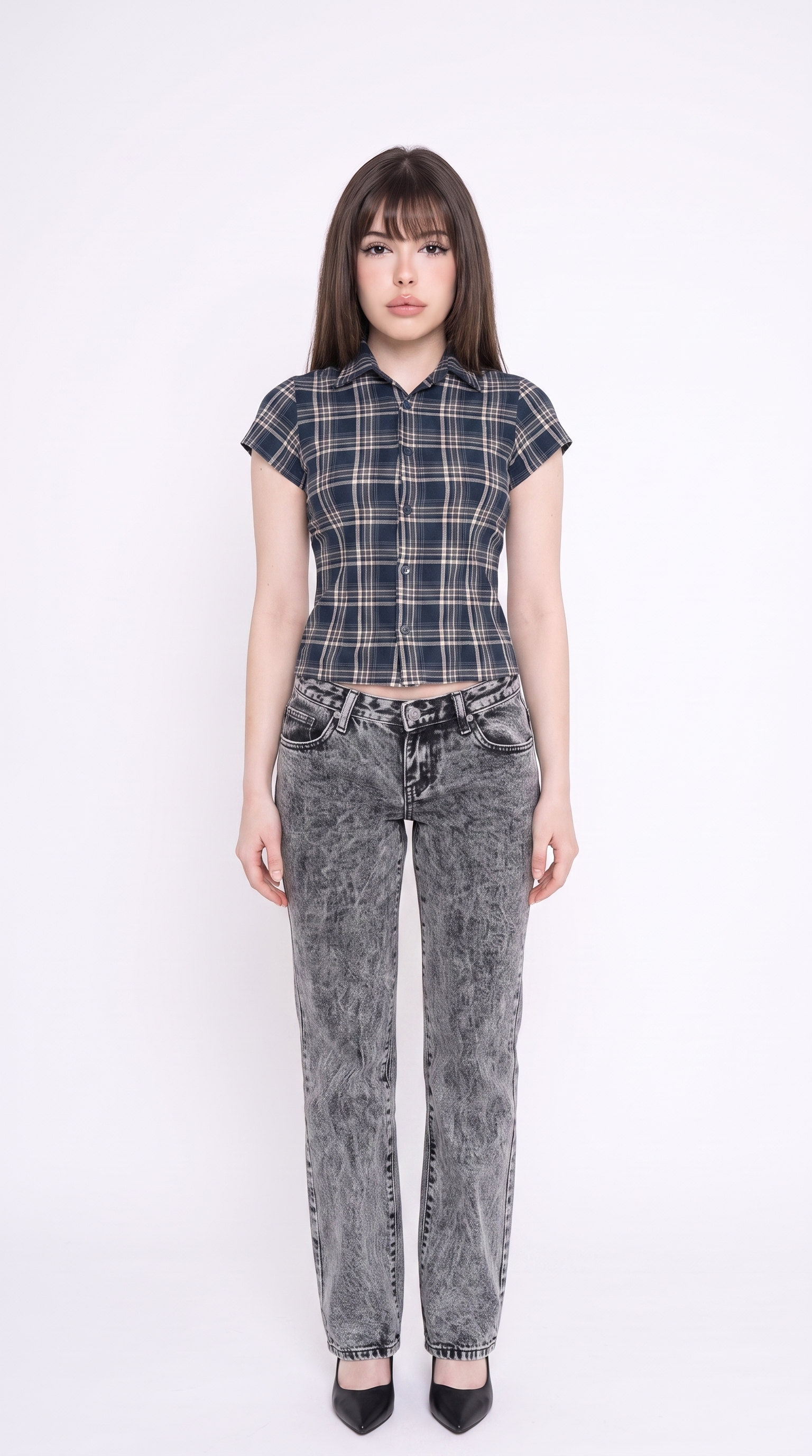 Low Waist Straight Leg Jeans