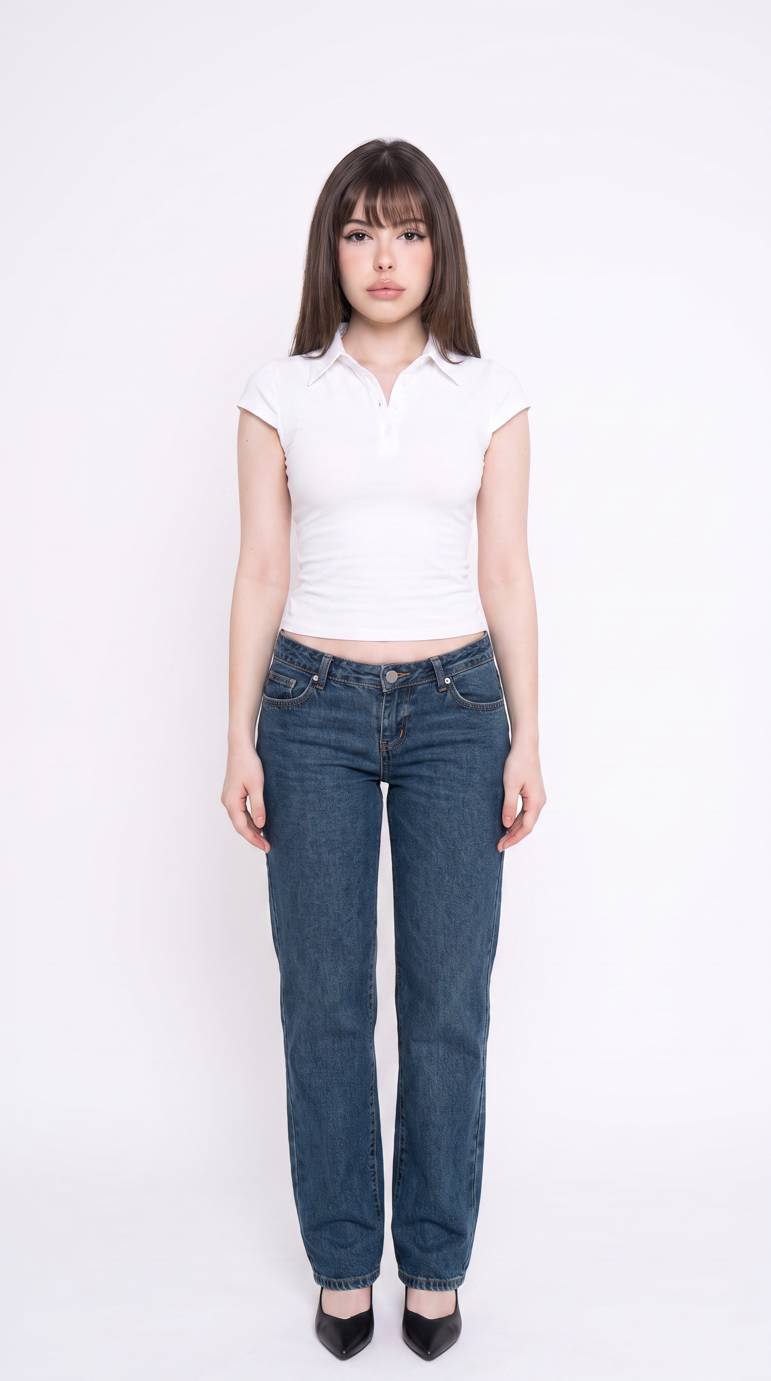 Low Waist Straight Leg Jeans