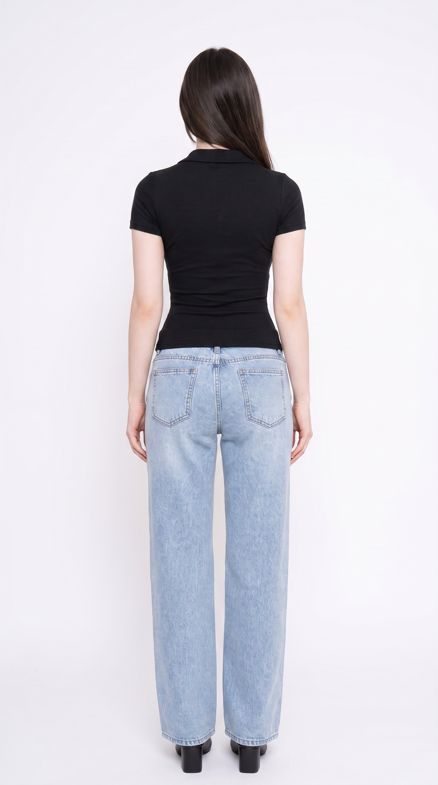 Low Waist Straight Leg Jeans