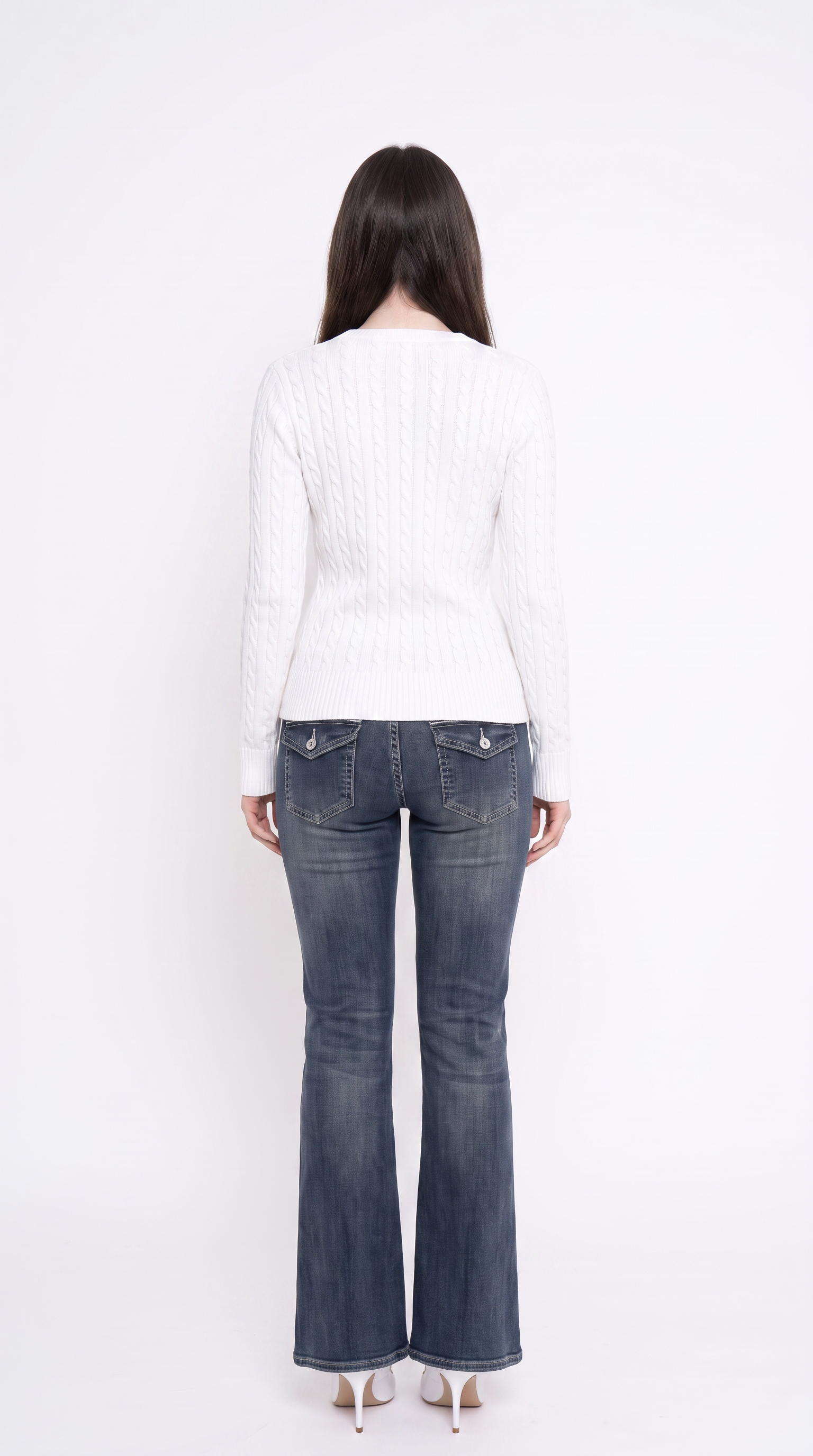 Flared Low Rise Jeans