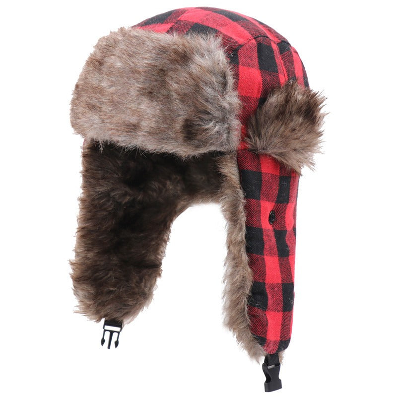 plaid - trapper hat