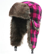 plaid - trapper hat