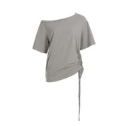 off-shoulder tee - oversized fit